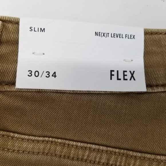 NWT American Eagle Jeans Mens 30x34 Brown Slim Straight AE Next Level Flex - Picture 5 of 9